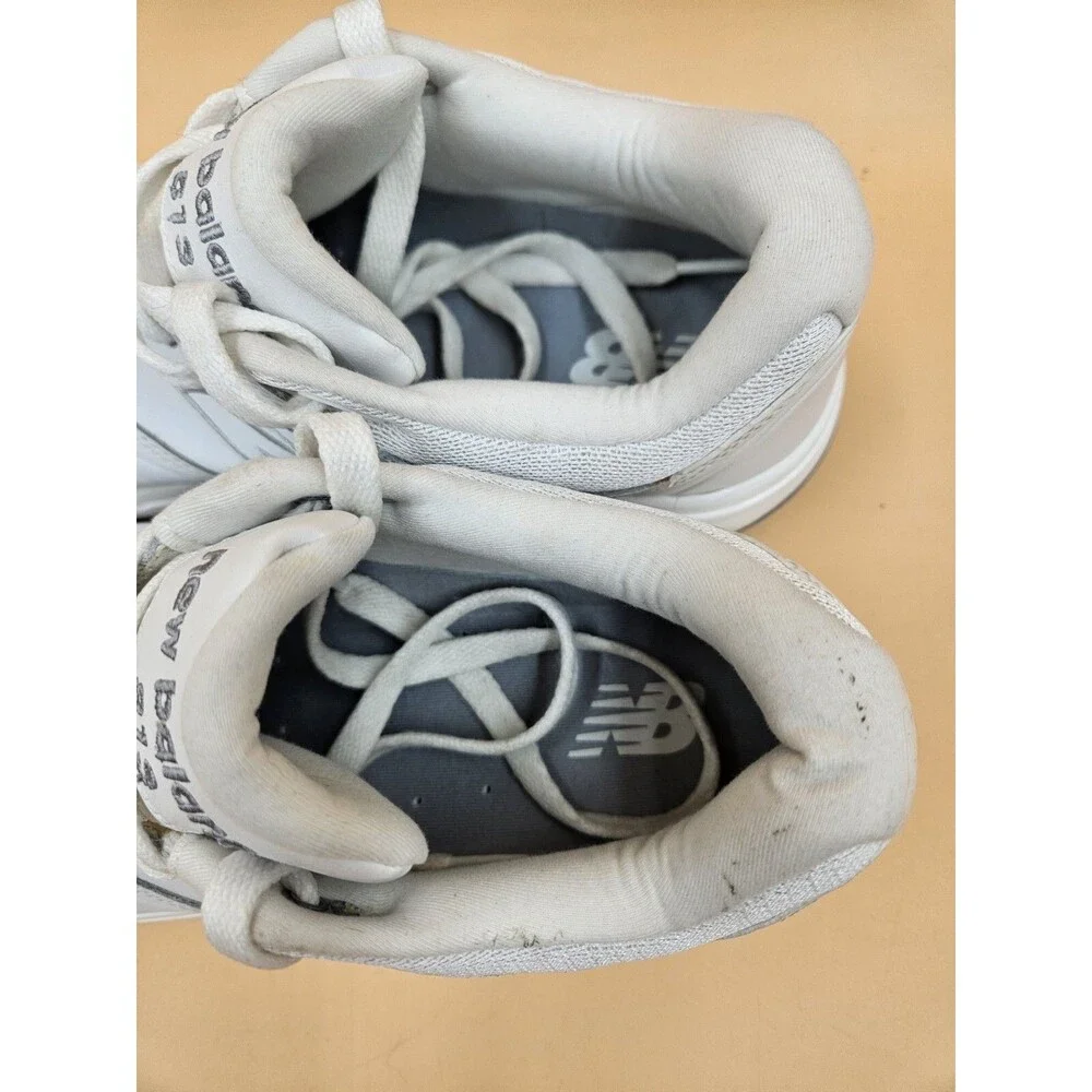 New Balance 813 Womens Size 11 White Leather Rollbar Walking Shoes WW813WT EUC